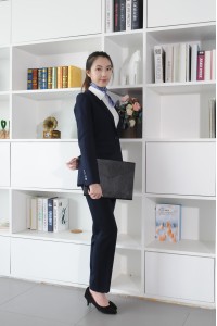 BD-MO-070 訂製職業女西裝 真人試穿效果 辦公室女西裝 西裝供應商